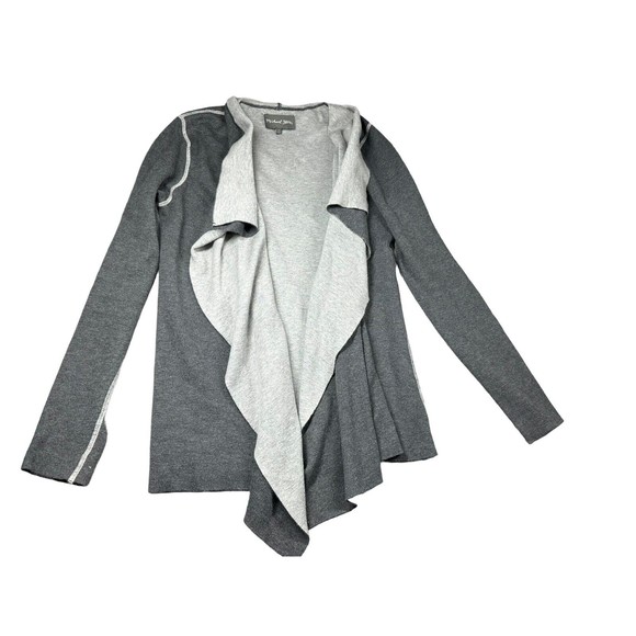 Michael Stars cozy Cotton Silk Blend‎ open cardigan sweater size XS Gray - Picture 1 of 7